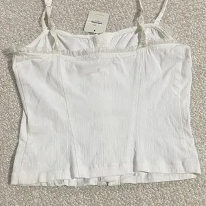Free People White Lace-Trimmed Tank Size S thumbnail 5