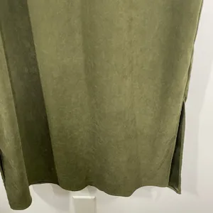 Amanda Smith Womens Y2K Green‎ Faux Suede Sleeveless Maxi Dress Size 14 Earthy thumbnail 3