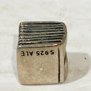 Pandora 925 ALE Sterling Silver Retired Religious Bible Book Cross Charm Jewelry thumbnail 2