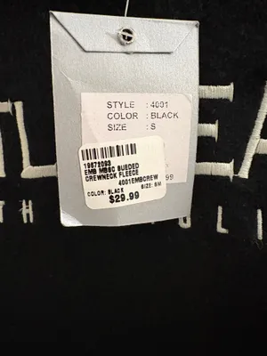 Valani sweatshirt size small Black thumbnail 5