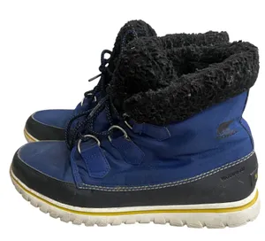 Sorel carnival Waterproof Snow Boots 8.5 Women's Winter Cold Blue Lace Up Boots thumbnail 1