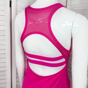 Fabletics Tropez Sleeveless Open Racer Back Athletic Dress Magenta Pink‎ Small thumbnail 8