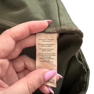 ALO YOGA Idol‎ Ruched Legging Green Medium thumbnail 6