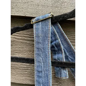 Monthorigin Denim Overalls OS Boho Lagenlook Cottagecore Festival Farm Core M thumbnail 11