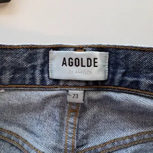 AGOLDE Fran Jeans Women 23 Light Blue High Rise Straight Leg Button Fly A9157C thumbnail 4