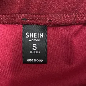 SheIn Burgundy mini skirt thumbnail 2