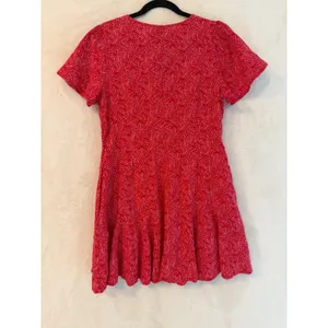 Universal Thread Red Paisley Star Mini Dress Womens Size‎ M NWT Linen Blend thumbnail 8