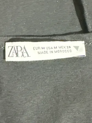 ZARA Black High Neck Spaghetti Strap Cami Top Minimalist Basic Tank Crop Top NWOT M thumbnail 2