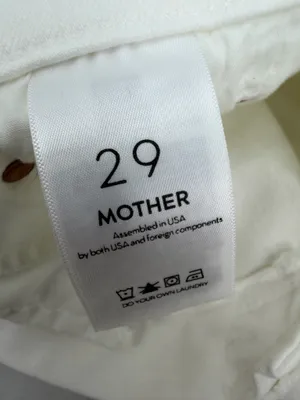 Mother Jeans Women’s 29 White Denim the Insider Crop Step Fray 1157-753 26” thumbnail 8