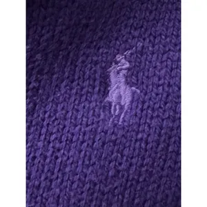 VINTAGE Ralph Lauren Shawl Collar Button Cardigan Sweater‎ Medium Purple #M13-3 thumbnail 3