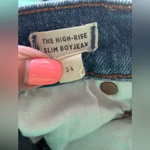 Madewell The High-Rise Slim‎ Boy Jean Size 24 thumbnail 4
