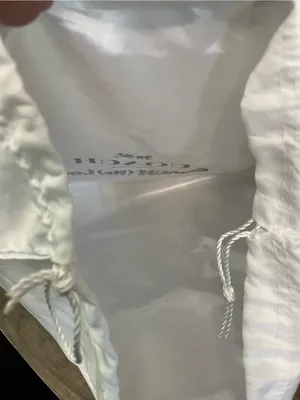 Authentic Coach (Re)Loved White Sateen Drawstring Handbag Dust Bag thumbnail 5