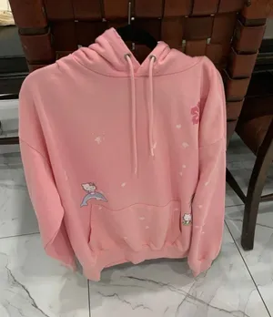 New Hello Kitty Peach Hoodie Sweatshirt Women SIZE M thumbnail 1