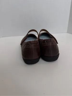 Taos Transit Mary Janes Shoes Flats Leather Lightweight Comfort Travel Brown thumbnail 4