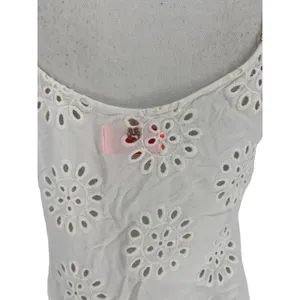 Maaji White Eyelet Spaghetti Strap Swim Cover-Up Dress Size S‎ thumbnail 9