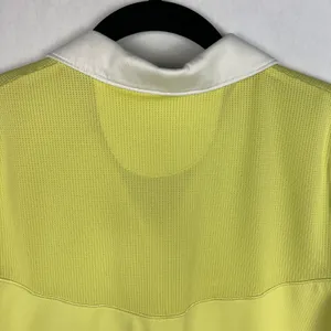 Annika Cutter & Buck Womens Medium Green Golf Polo Collar Half Button Down Shirt thumbnail 4