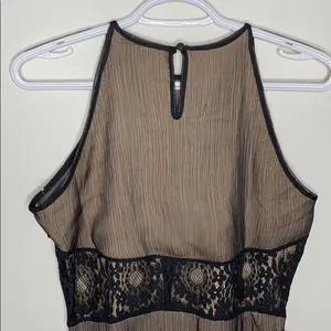 Foxiedox Tristan Lace & Chiffon black maxi dress size L thumbnail 9