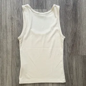 White Fox Cream Ribbed Tank Top thumbnail 2