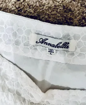 Annabella White Midi Lace Handkerchief Skirt thumbnail 4