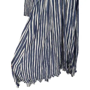 NWT Anthropologie Long Sleeve Sweetheart Midi Dress Blue Striped Size Small Boho thumbnail 16