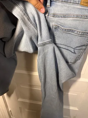 American Eagle Outfitters Women’s Mom Jeans light wash high rise stretch size 0 thumbnail 6