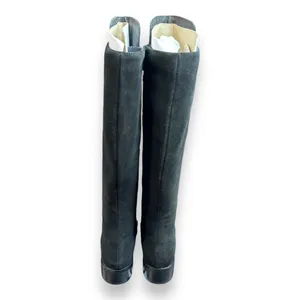 Aqua‎ Diva Waterproof Over the Knee Boots Leather Black Block Heel Sz 6 thumbnail 3