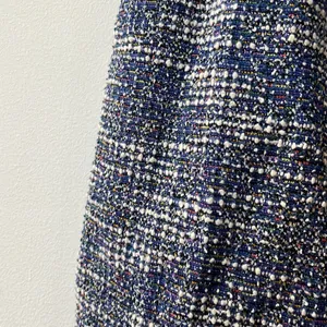 🆕 Grace Karin | Cap Sleeve Tweed Pencil Dress Blue White Small NWT thumbnail 8