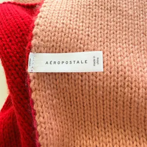 Aeropostale Scarf‎ Red Pink I Love You Graphic Knit Valentines Day Accessory thumbnail 2