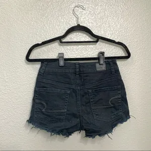 American Eagle Black Distressed Shorts thumbnail 2