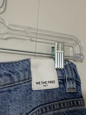We The Free Old West Slouchy Jeans High Rise Wide Leg Blue Size 28 thumbnail 7