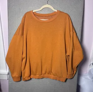 Free People Sweatshirt XS Mustard Yellow Oversized Drop Shoulder Boho Gorpcore thumbnail 1