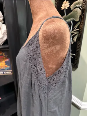 Aerie NWT Gray Crochet‑Detail Dress – Size Medium thumbnail 3