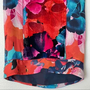 Anthropologie Leifsdottir Night Peony Silk Velvet Sleeveless Dress Size 8 thumbnail 8