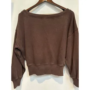 Women’s Aerie Brown Cropped Sweatshirt Size M thumbnail 4