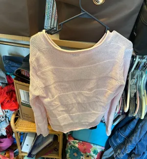 Stylish Pink Button-Up Sweater thumbnail 2