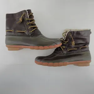 Seven7 Boots Womens 9 Rubber Duck Boots Faux Leather‎ Sheepskin Lining thumbnail 11
