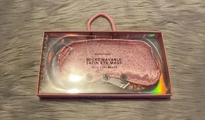 🆕 Luxe + Willow Microwavable Satin Eye Mask with Clay Beads thumbnail 2