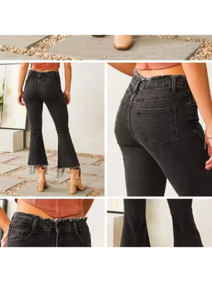 New w/ Tags Buckle Blue B Collection Rhinestone Fringe Cropped Flare Small Jeans thumbnail 2