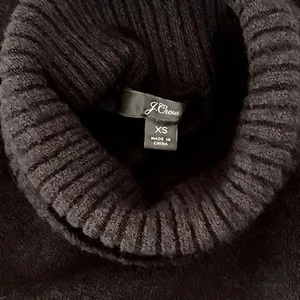 J. CREW Turtleneck Sweater Supersoft Yarn Solid Black Wool Alpaca Knit X-Small thumbnail 12