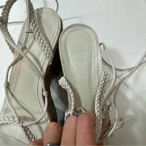 Schutz Maxima Cutout Platform  clogs sandals lace up Size 7,5 thumbnail 4