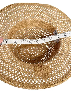 Betmar Straw Paper Sun Hat Tan thumbnail 4