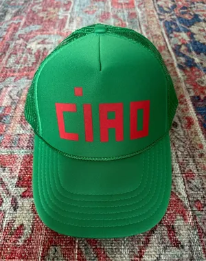 clare v ciao trucker hat Green thumbnail 1
