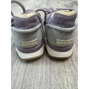 SOREL Kinetic Breakthru Sneaker Women's Purple‎ Knit Lace Up Shoes Size 7.5 thumbnail 3