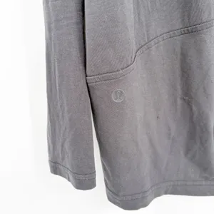 Lululemon Women Black Back In Action V Neck Athleisure Long‎ Sleeve Cotton Top thumbnail 6