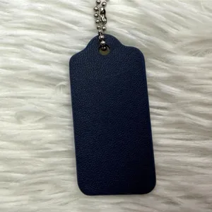 2" COACH Blue Fob Bag Charm Hang tag Hangtag thumbnail 2