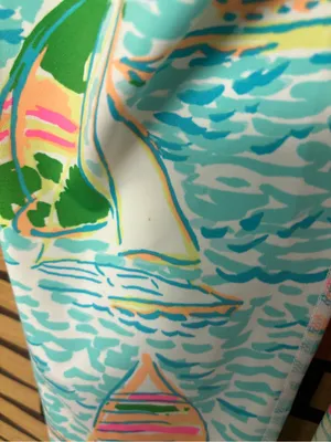 Lilly Pulitzer Luxletic Sailboat Crop Leggings Size XS thumbnail 6