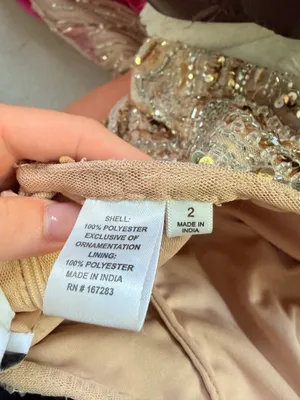prom dress Gold Size 2 thumbnail 8