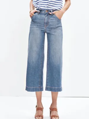 Madewell wide leg crop jeans SZ:24 thumbnail 2