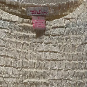 VTG Sleeveless Ruched Textured Tank Top Butter Yellow Coastal Beach‎ top size S thumbnail 2