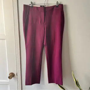 J.Crew• Merlot Wool Campbell Trousers• Sz 6 thumbnail 2